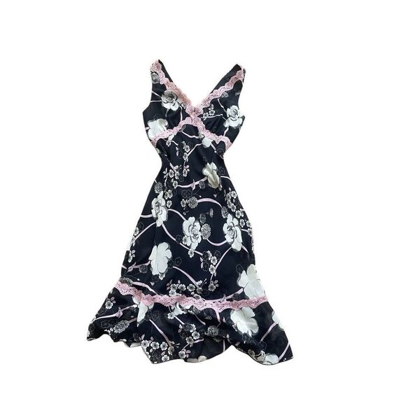 Y2K Floral Slip Dress by Mary & Soul – Size 7/8 – Made in USA - Picture 1 of 7